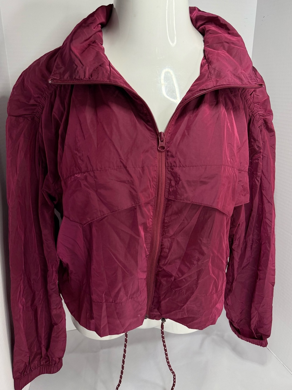 Garnet Hill Women's Bomber Jacket in Plum